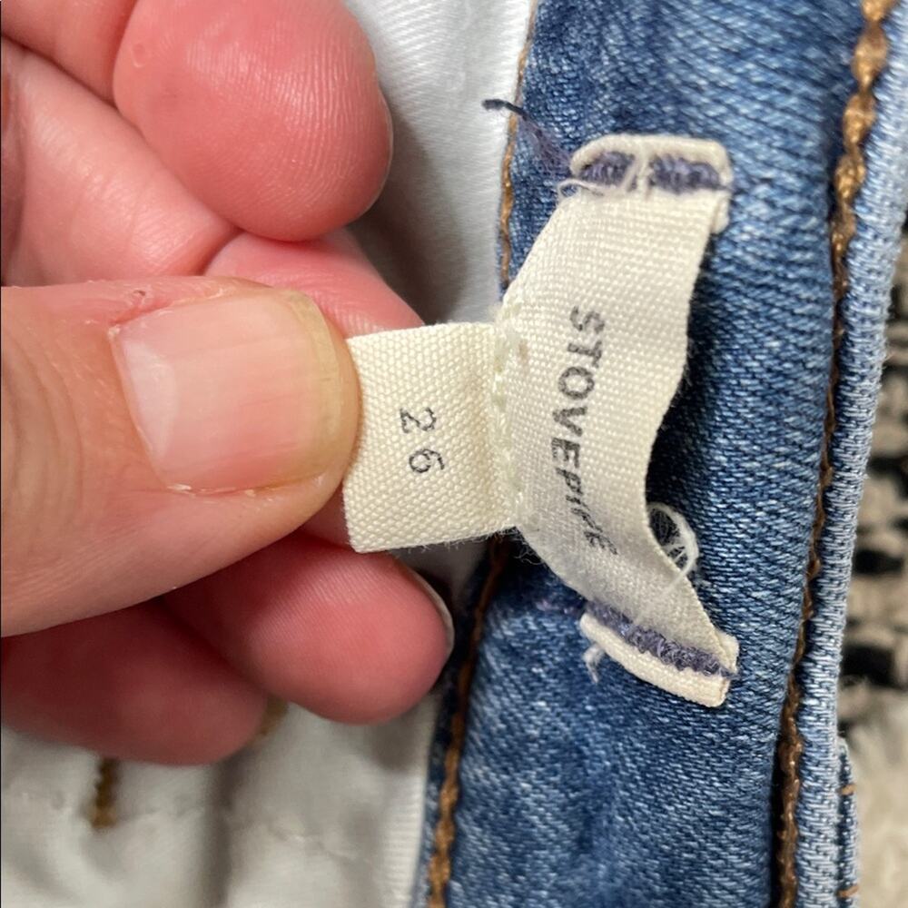 Madewell Light Blue Stovepipe Leg Jeans size 26 - Picture 3 of 6